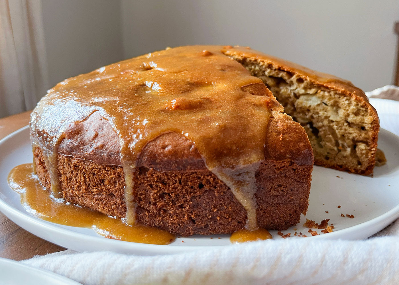 Apple Cake with Brown Butter Glaze-Caputo Flour