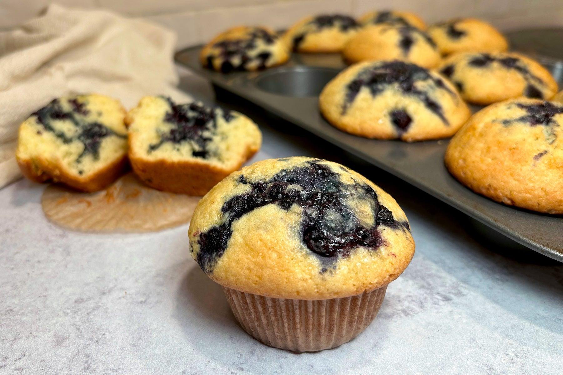Gluten-Free Blueberry Muffins-Caputo Flour