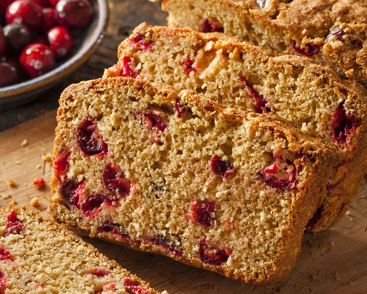 Orange Cranberry Bread-Caputo Flour