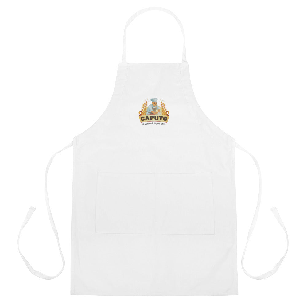 Caputo Embroidered Apron - White – Caputo Flour