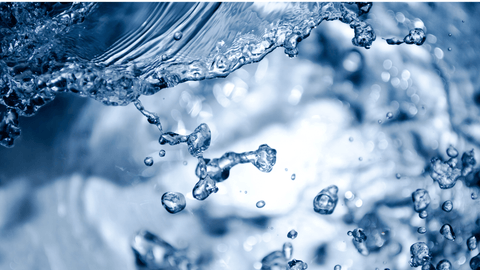 Water flowing to represent hydration