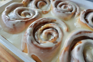 Soft Cinnamon Rolls with Cream Cheese Frosting